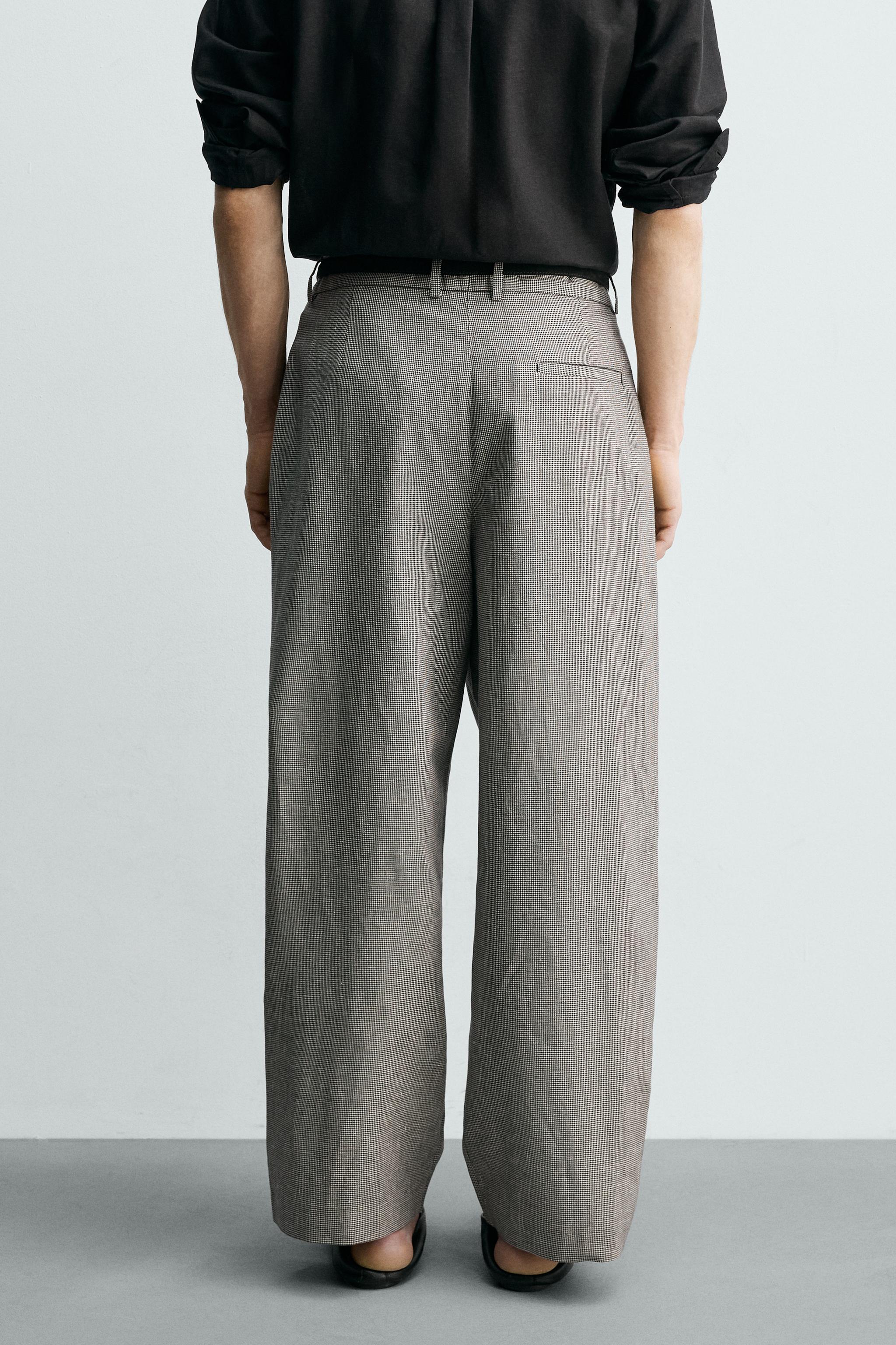 RELAXED FIT LINEN - COTTON PANTS